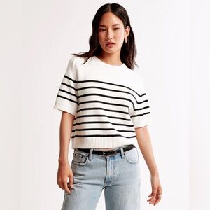 Abercrombie & Fitch Madeline Crew Sweater Tee